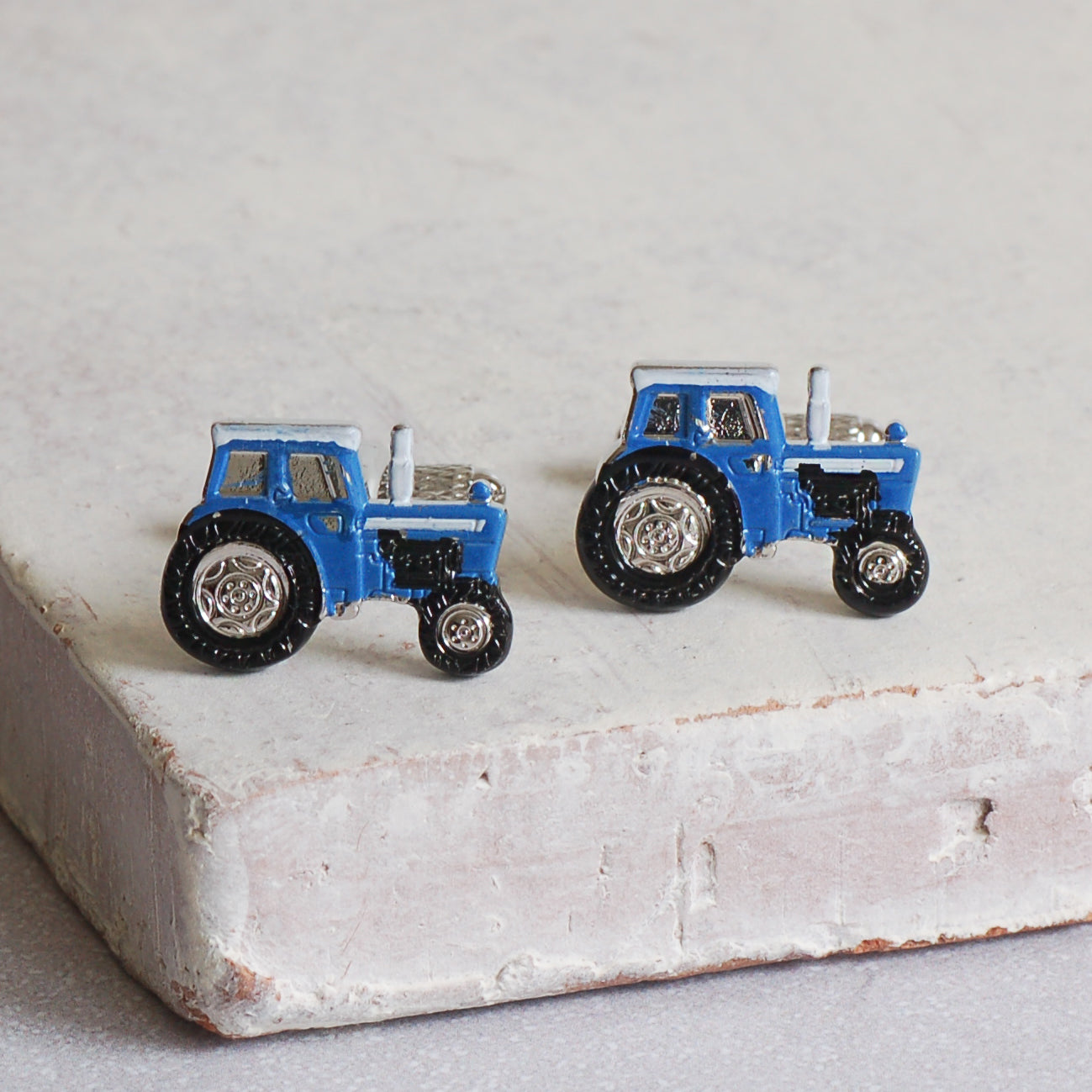 Blue Tractor Cufflinks