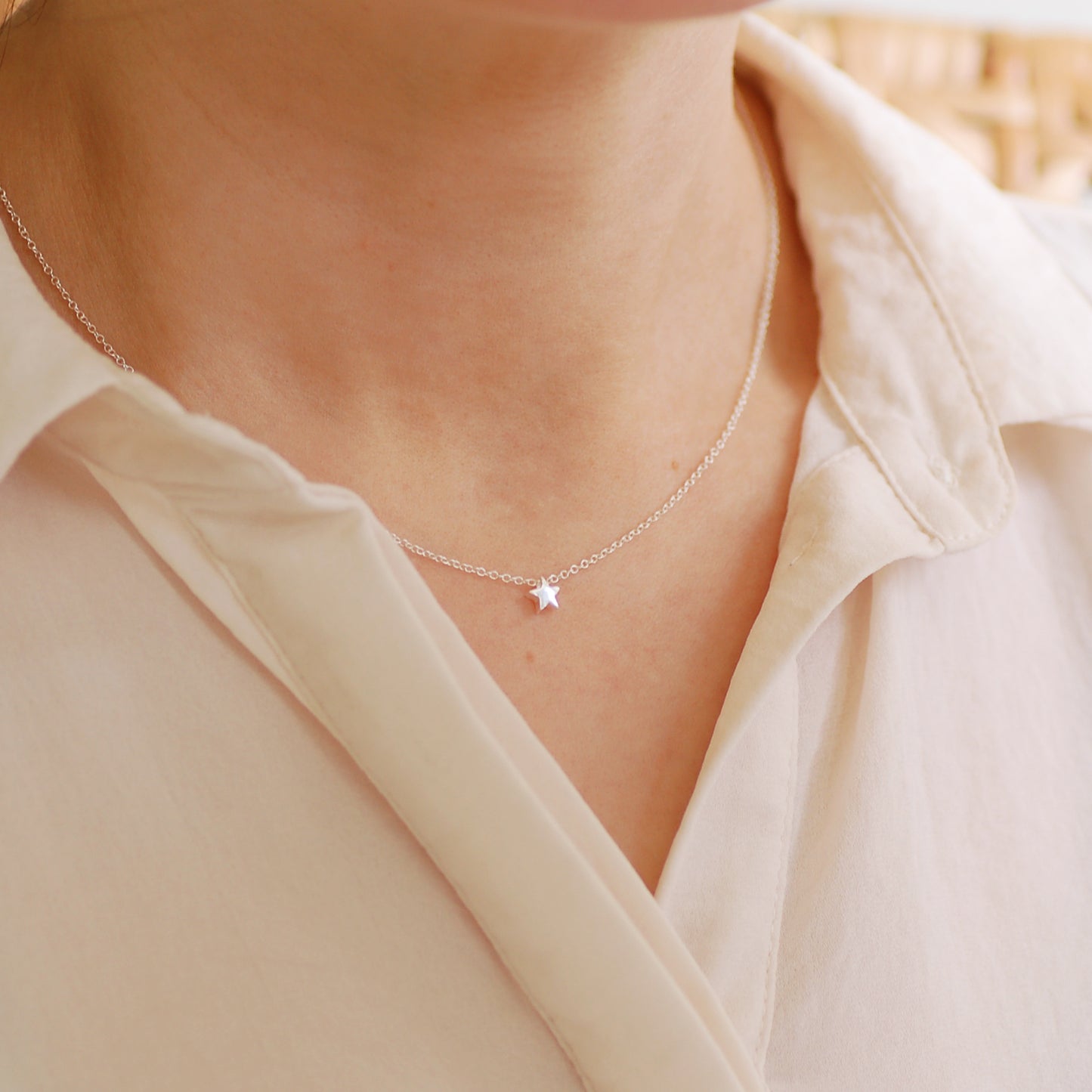 Silver Star Necklace