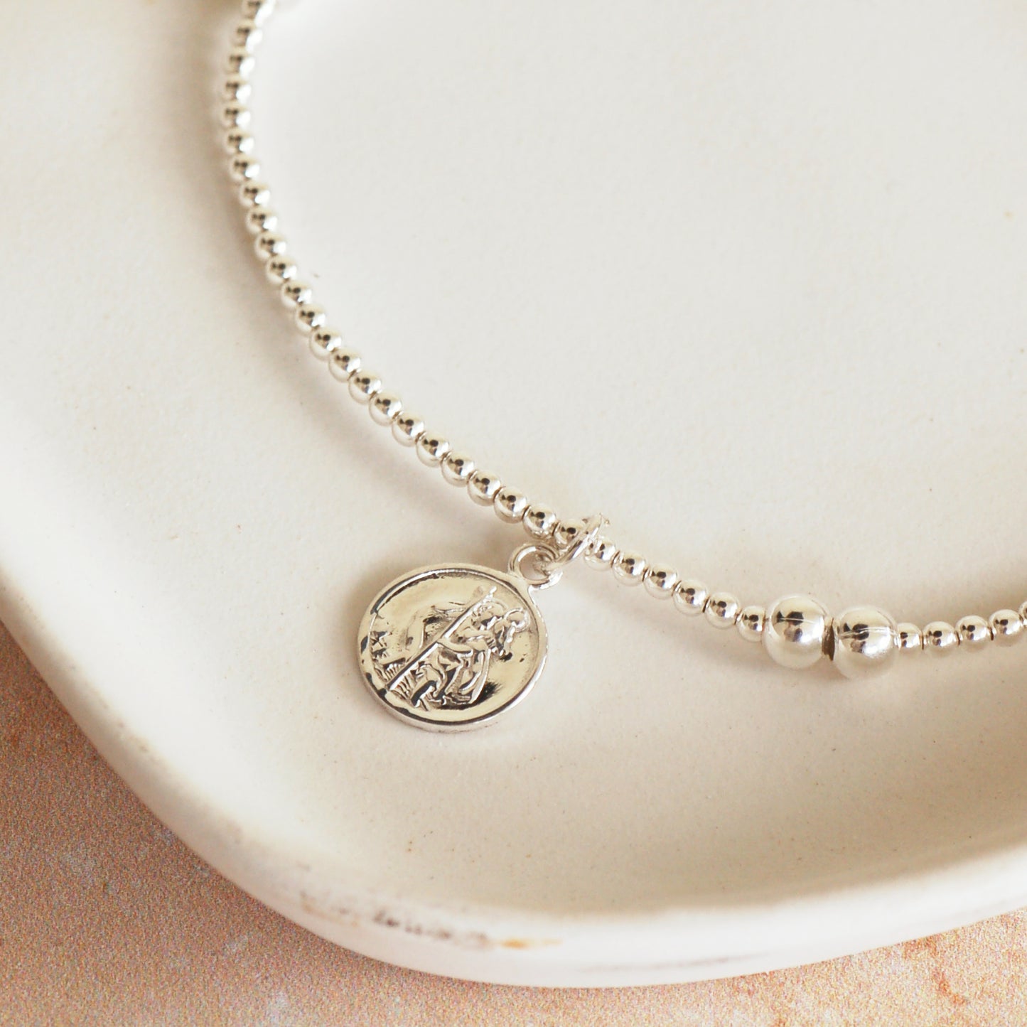 Silver St. Christopher Bracelet