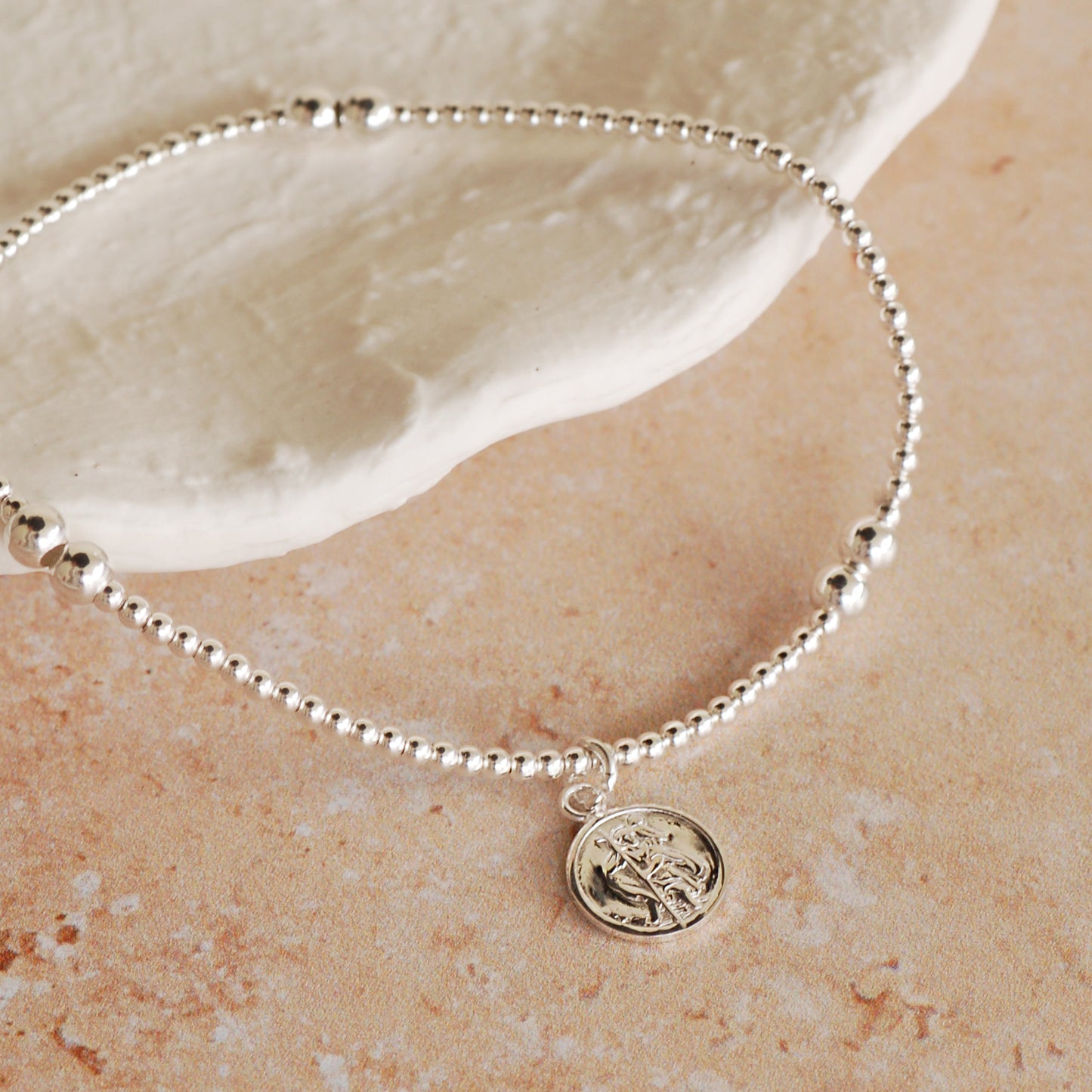 Silver St. Christopher Bracelet