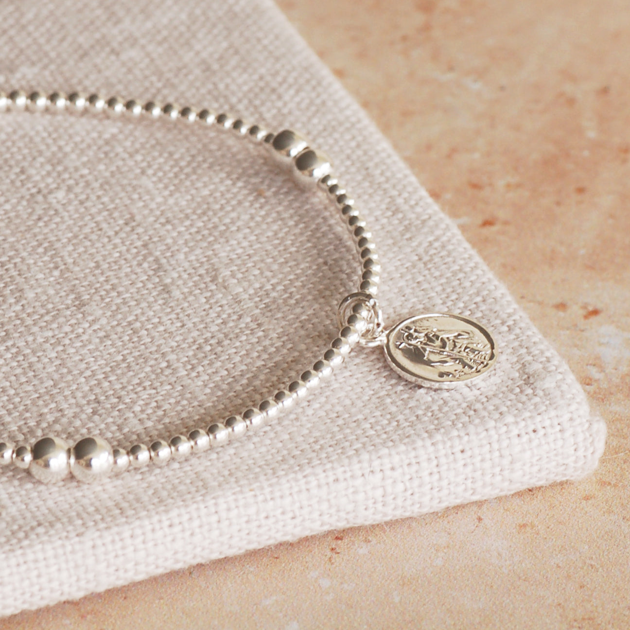 Silver St. Christopher Bracelet