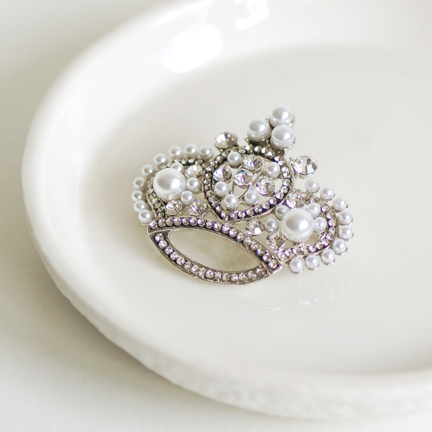 Vintage Style Princess Crown Brooch
