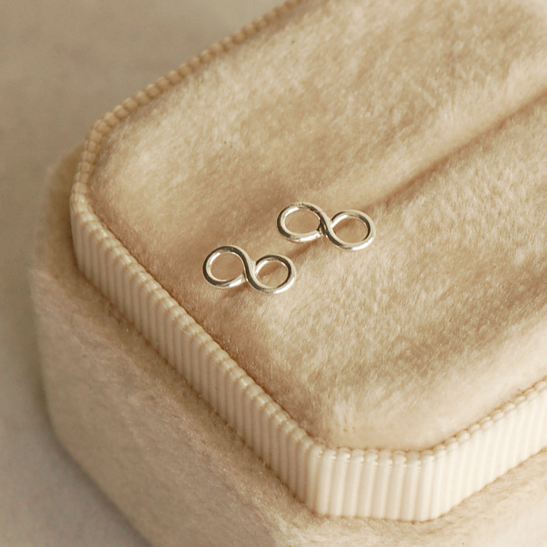 Silver Infinity Earrings