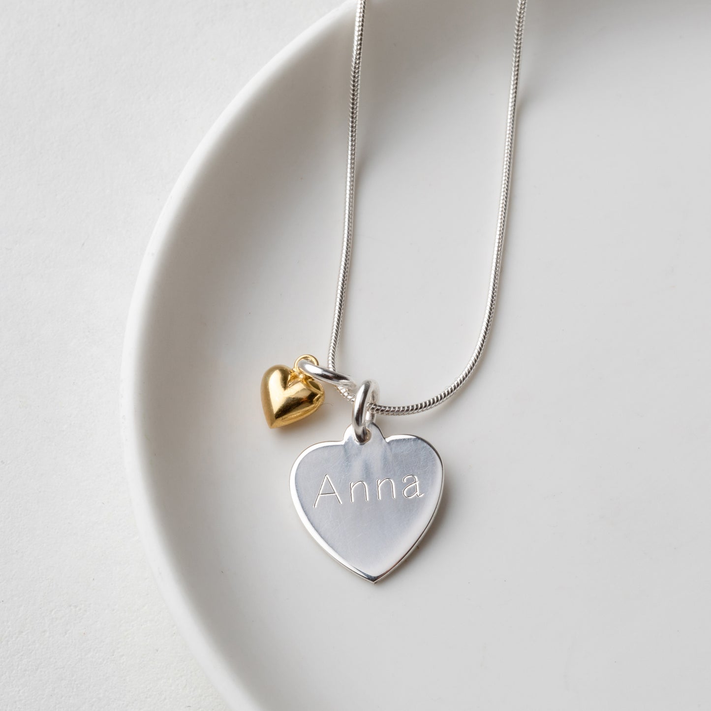Personalised Heart Charm Necklace