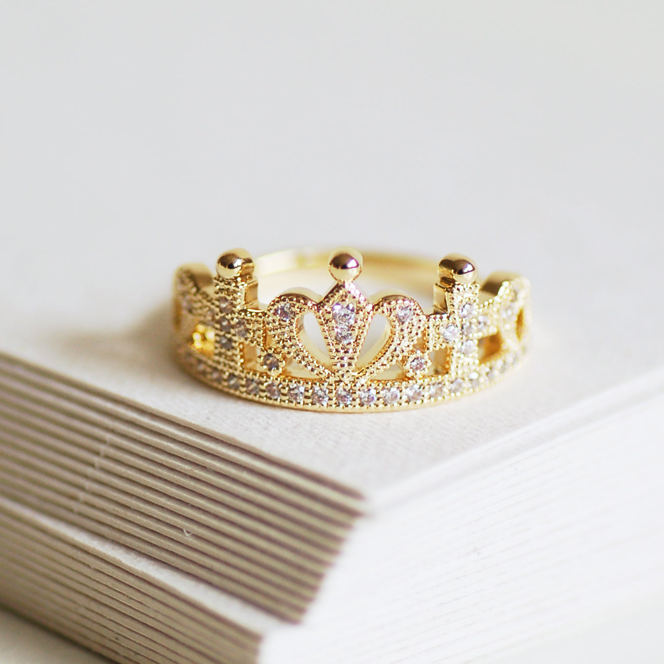 Gold Crown Ring