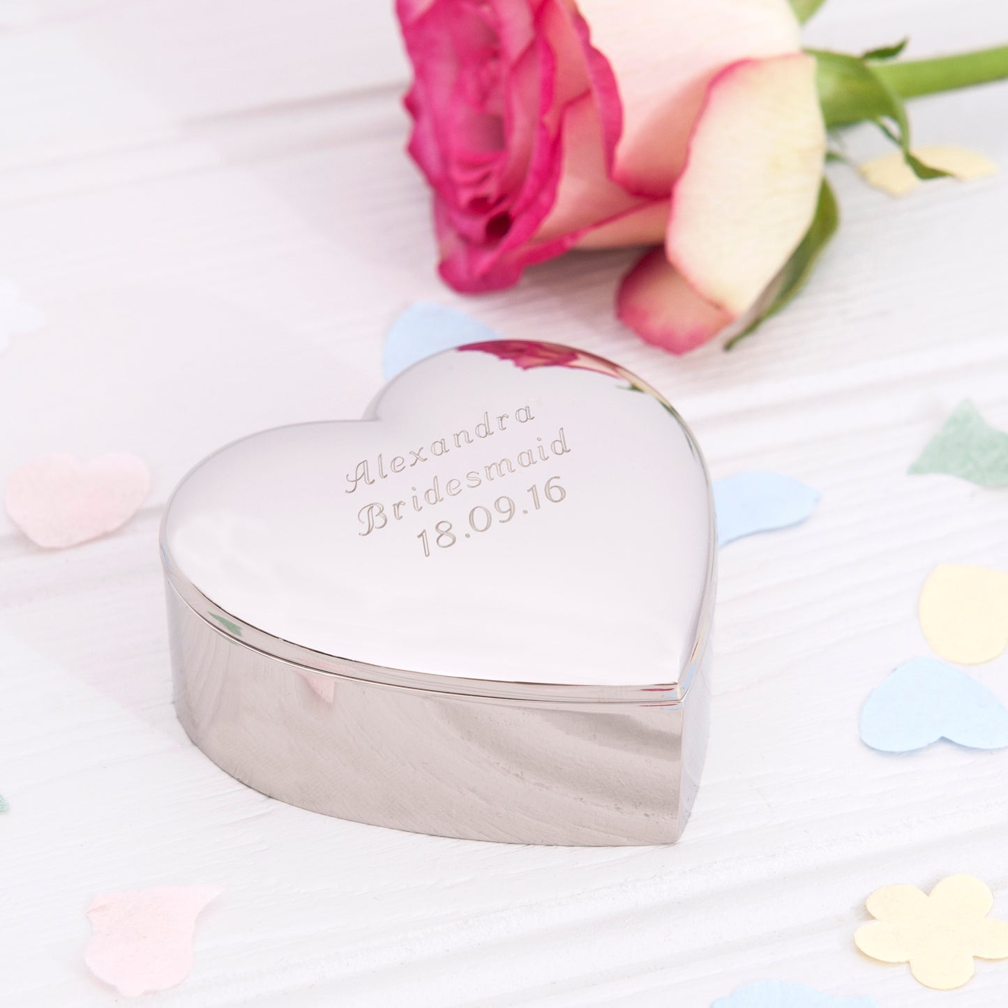 Personalised Heart Trinket Box