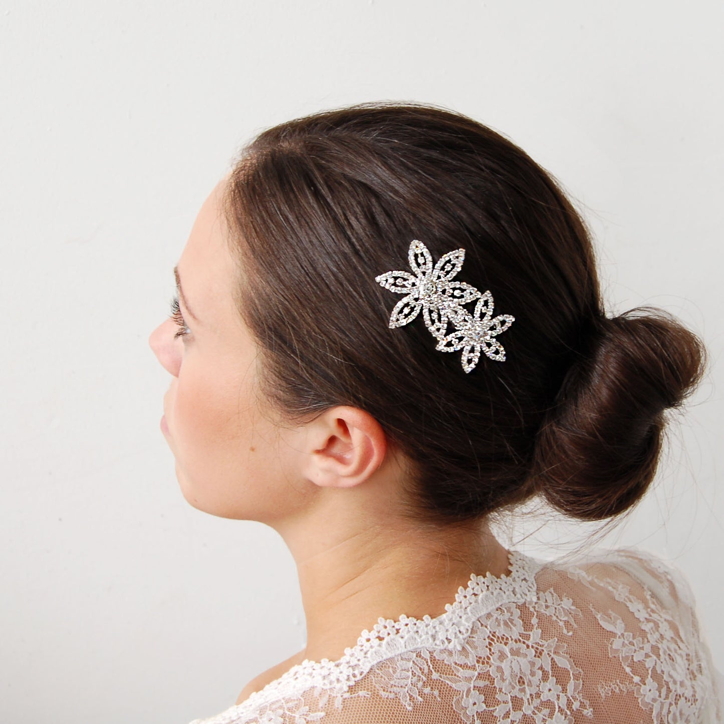 Twin Flower Hair Comb