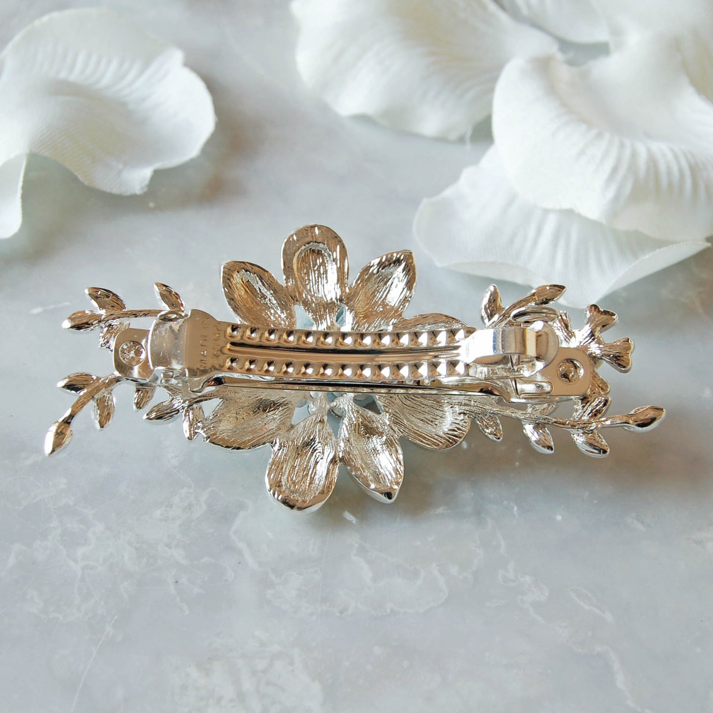 Elegant Pearl and Diamante Hair Clip