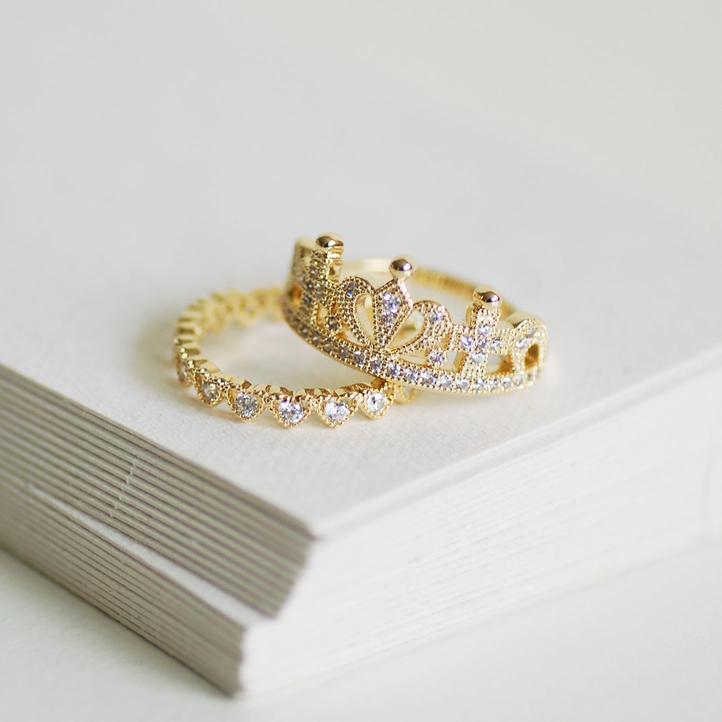 Gold Crown Ring