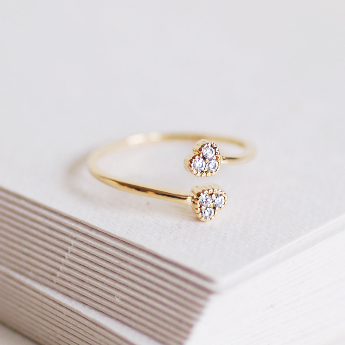 Twin Hearts Ring