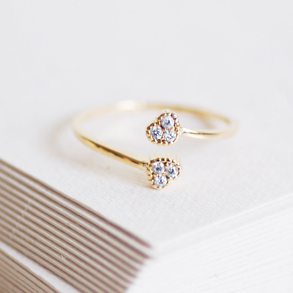 Twin Hearts Ring