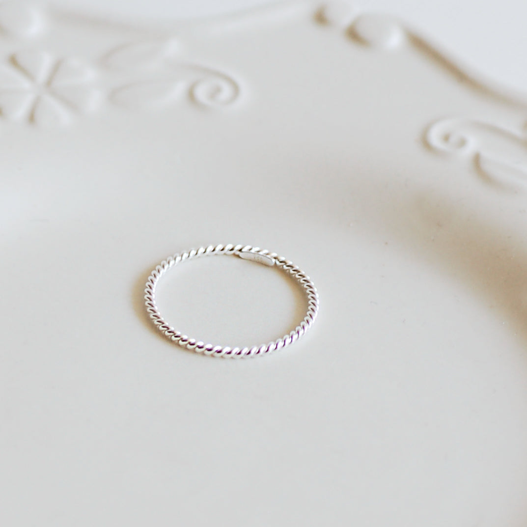 Silver Twisted Ring