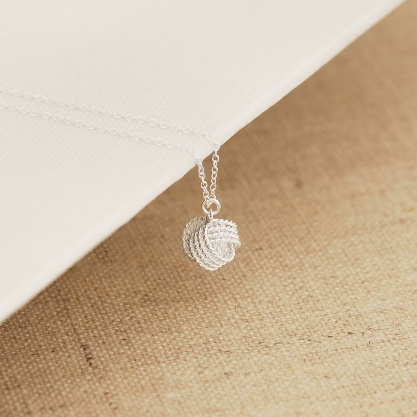 Sterling Silver Knot Necklace