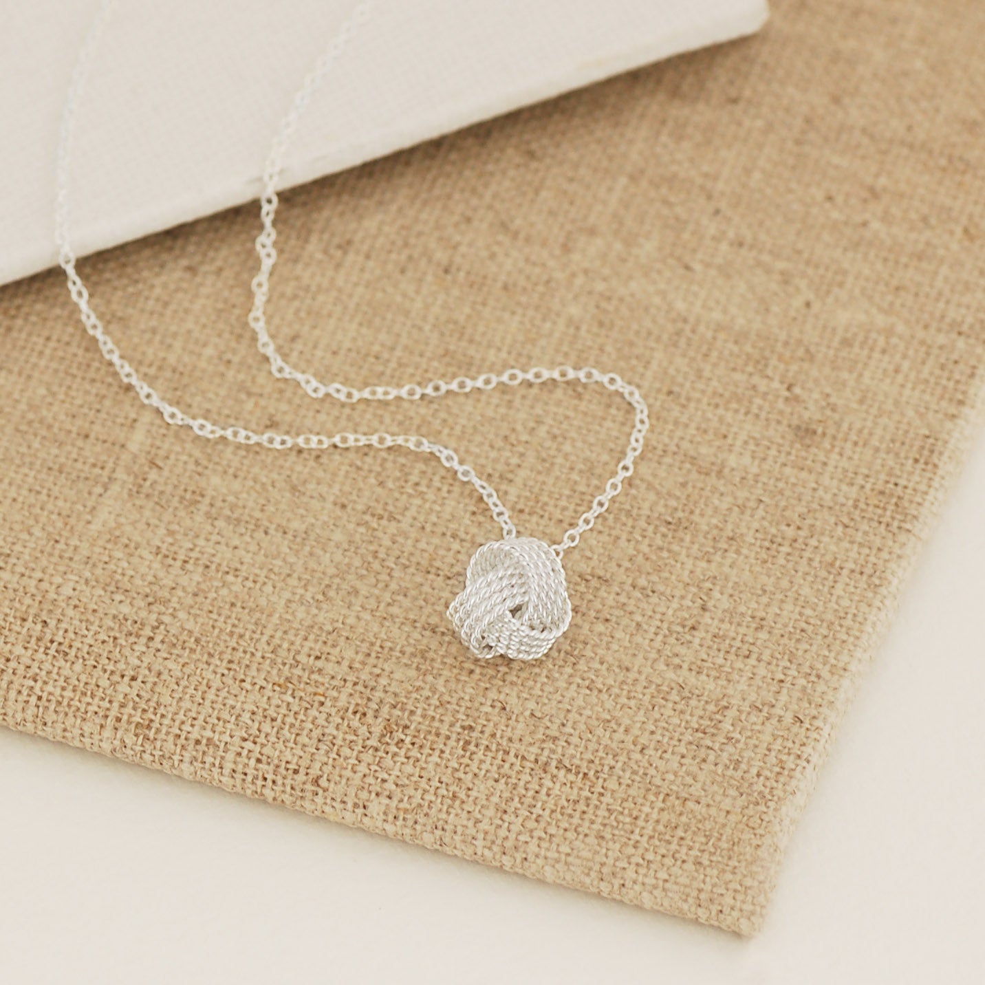 Sterling Silver Knot Necklace