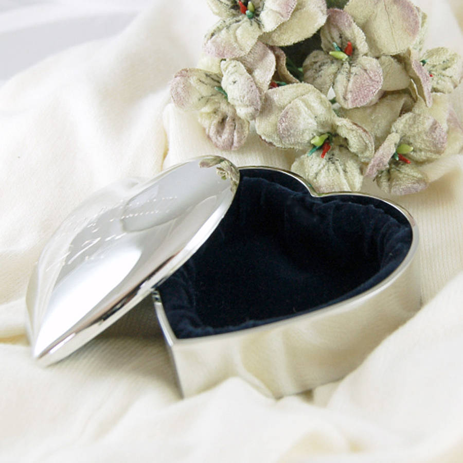 Personalised Heart Trinket Box