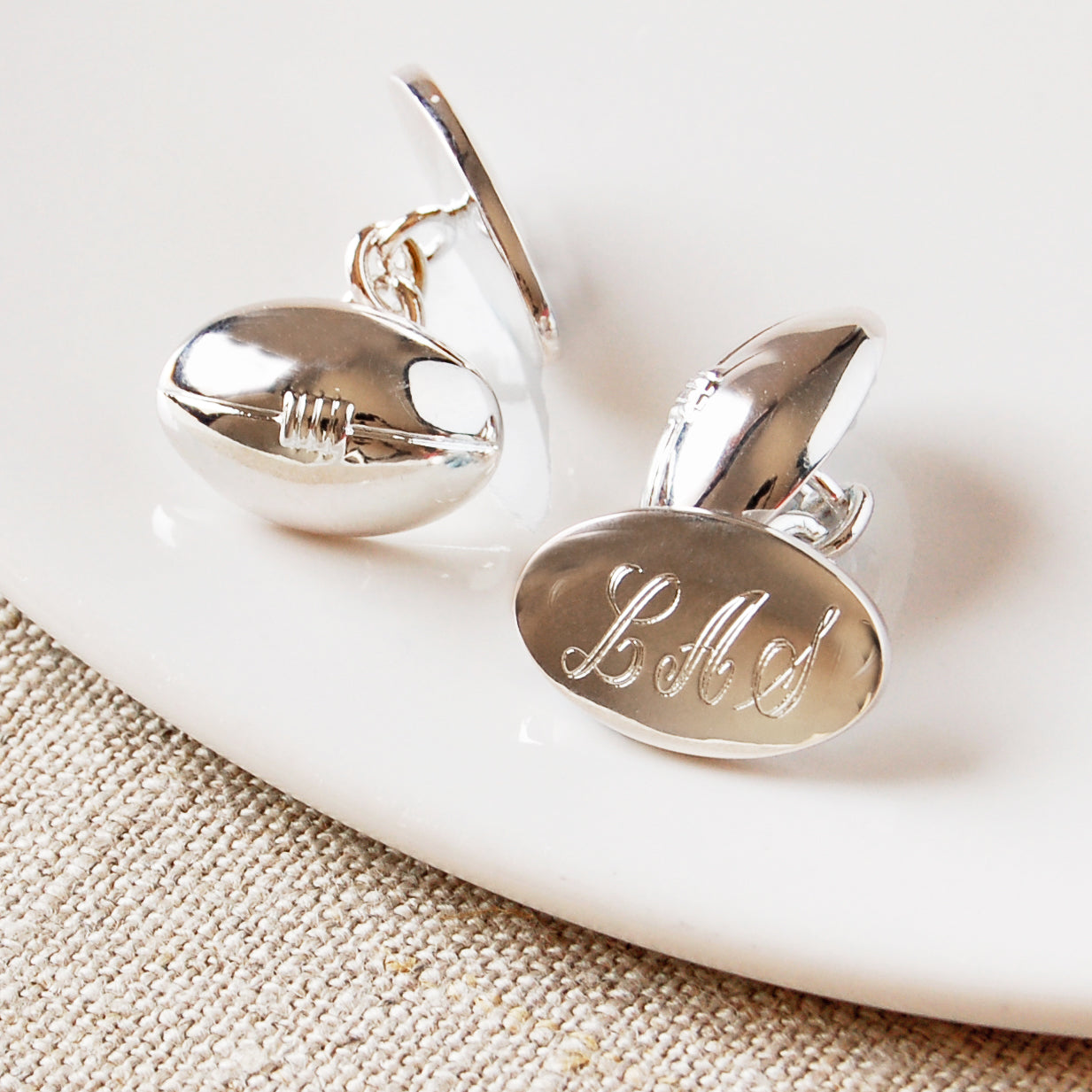 Personalised Rugby Cufflinks