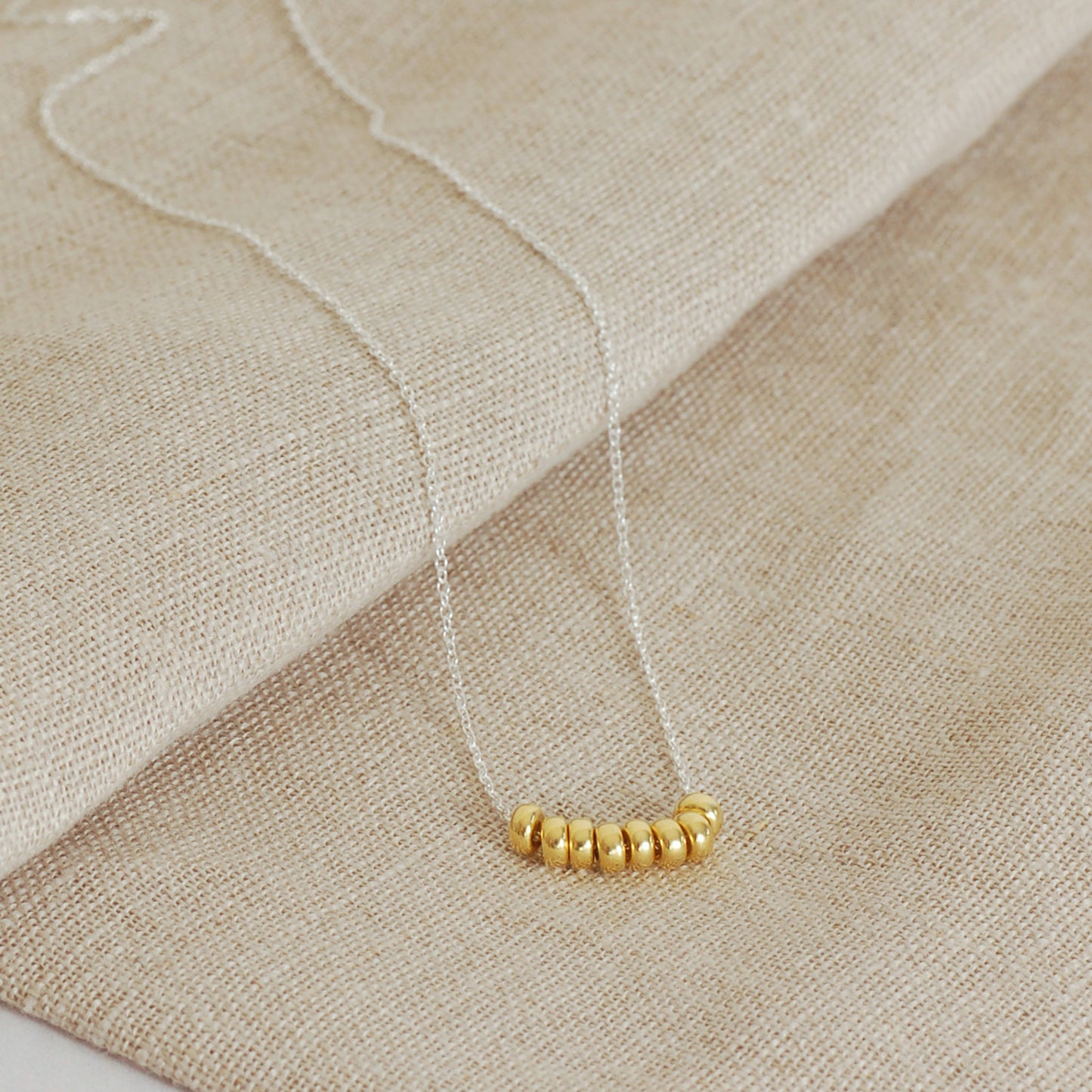 Gold and Silver Rings Necklace
