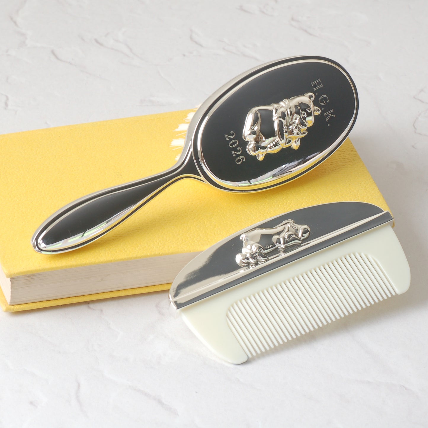 Personalised Winnie the Pooh Brush and Comb Set
