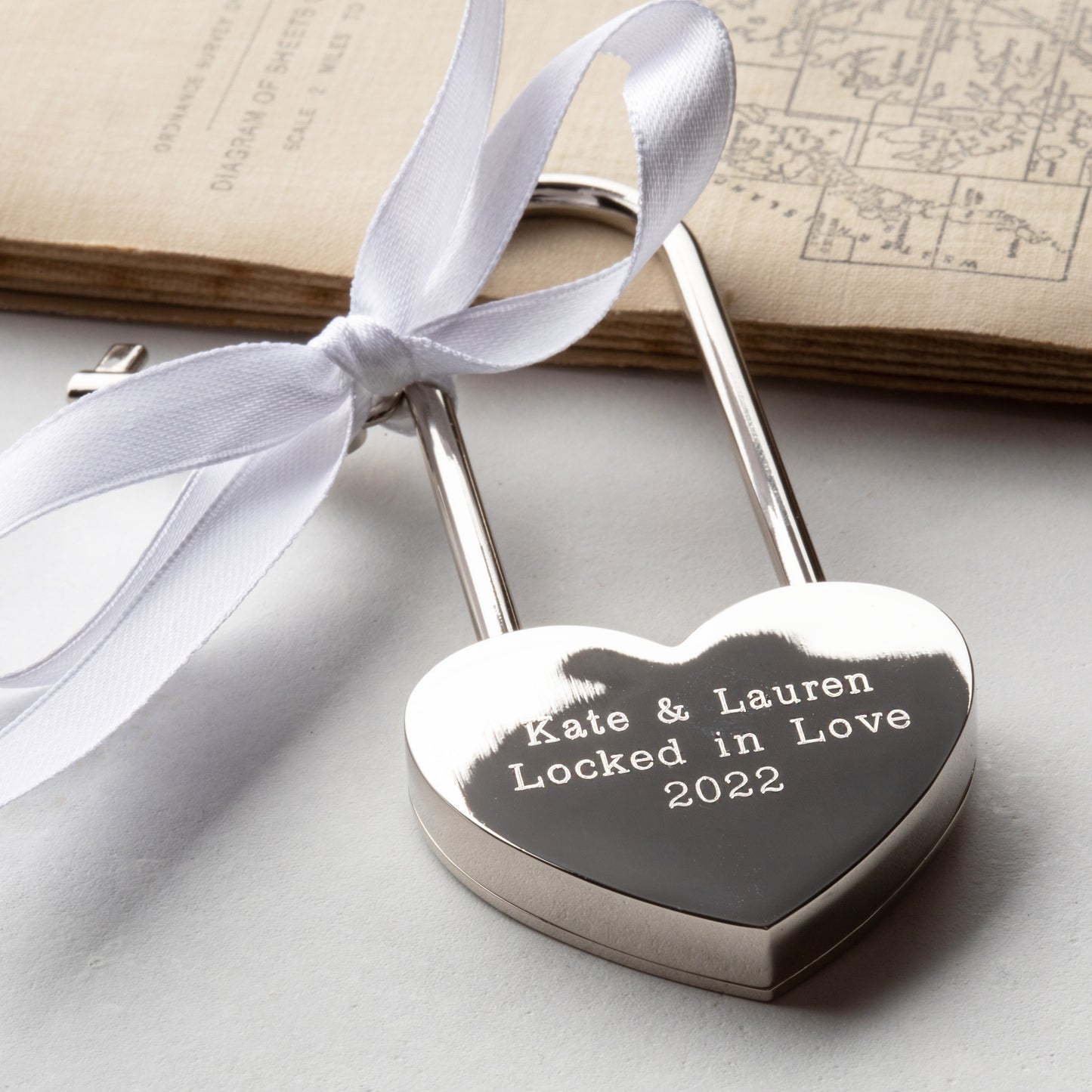Personalised Silver Padlock