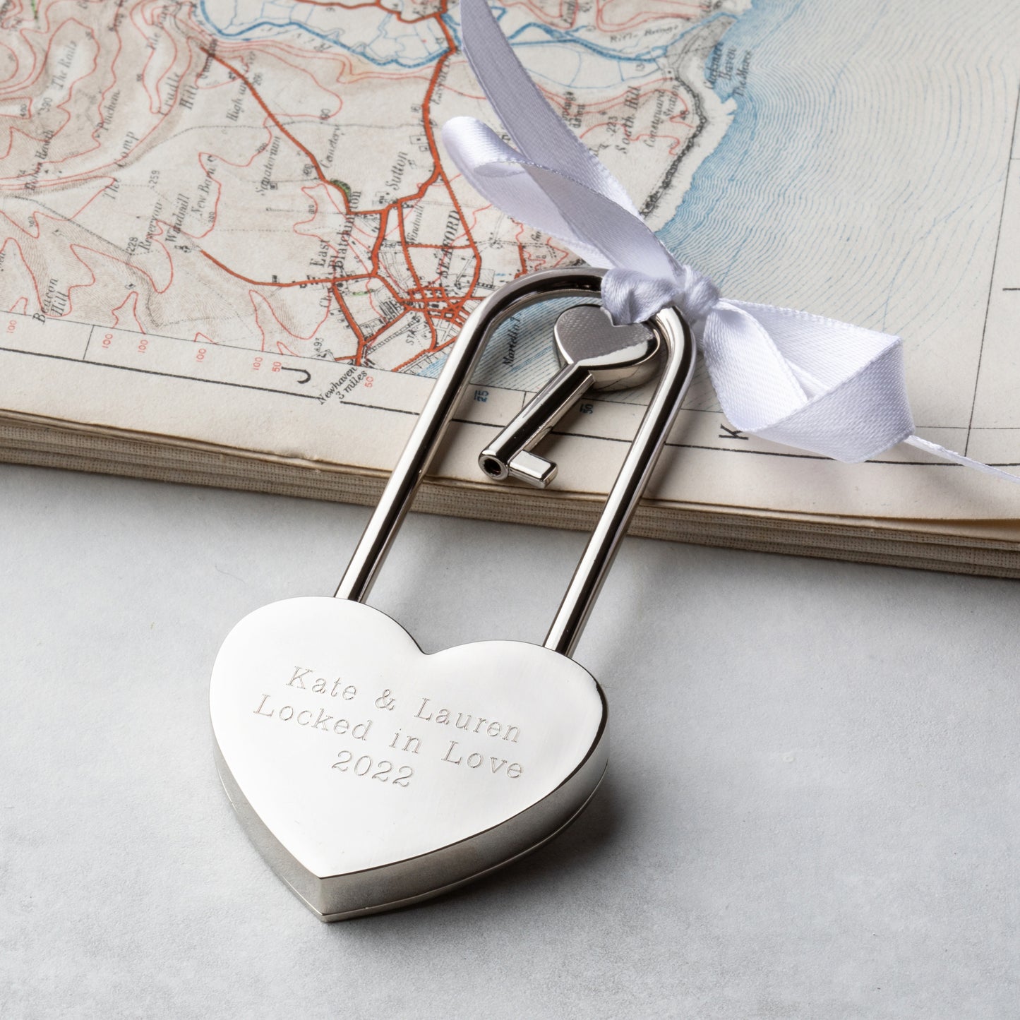 Personalised Silver Padlock