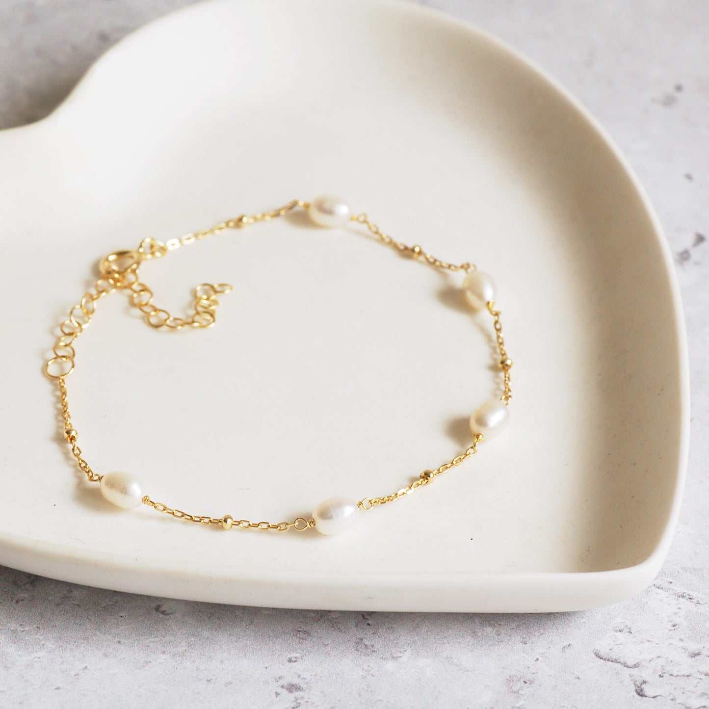 Gold and Pearl Bracelet