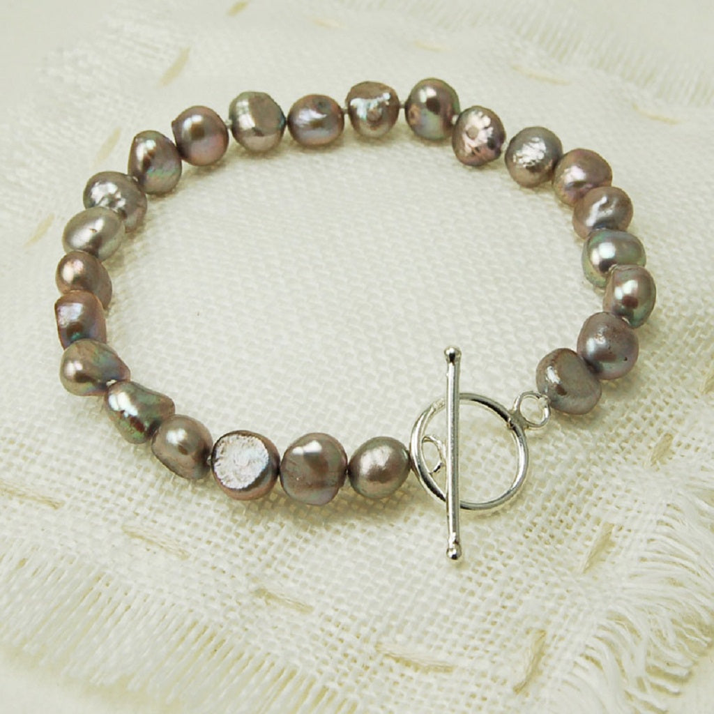 Grey Freshwater Pearl Bracelet
