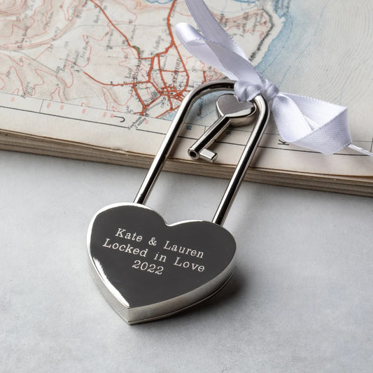 Personalised Silver Padlock