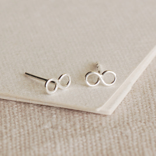 Silver Infinity Earrings