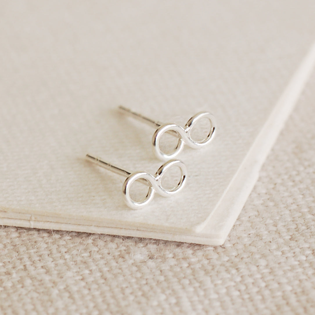 Silver Infinity Earrings