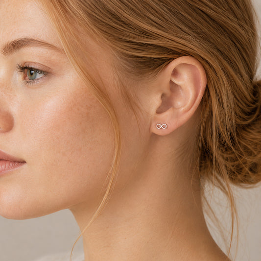 Silver Infinity Earrings