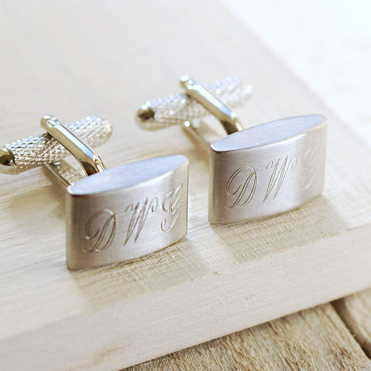 Brushed Finish Cufflinks
