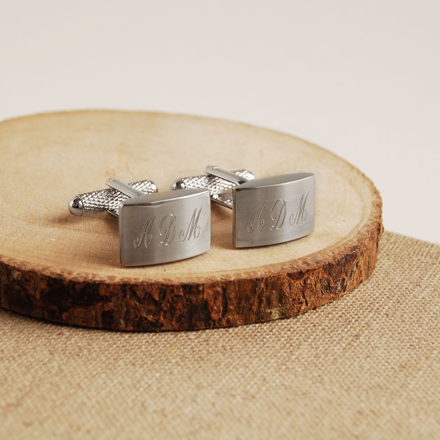 Brushed Finish Cufflinks