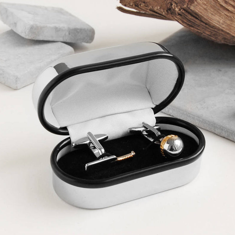 Cricket Bat and Ball Cufflinks