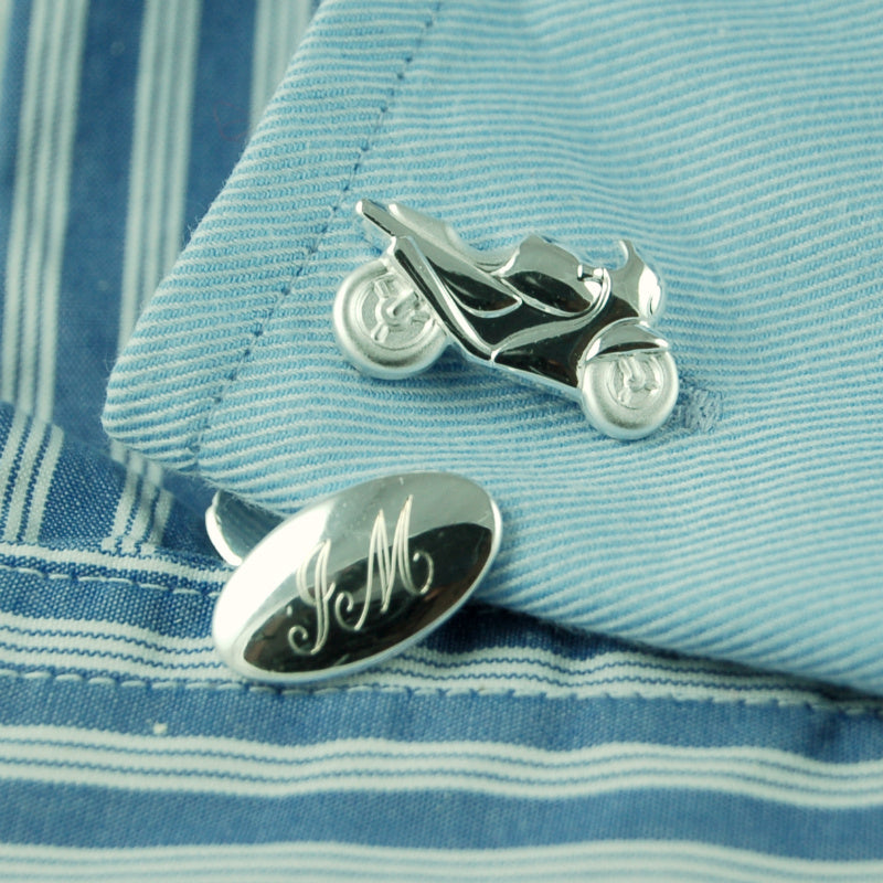 Personalised Motorbike Cufflinks