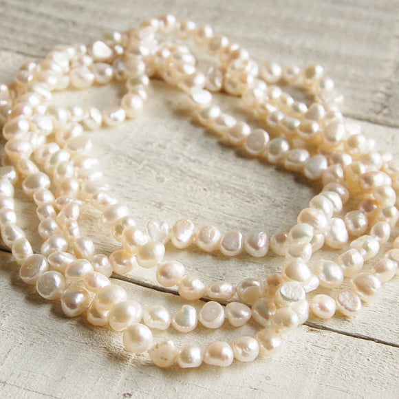 Ivory Pearl Rope Necklace